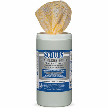SCRUBS Stainless Steel Cleaner Wipes - Top