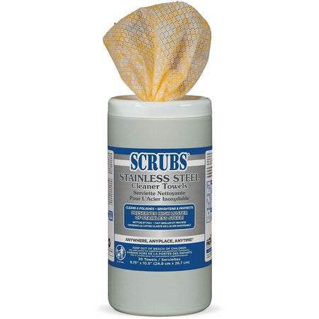 SCRUBS Stainless Steel Cleaner Wipes - Top
