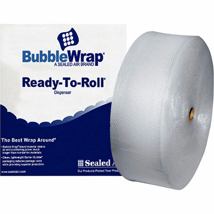 Sealed Air Bubble Wrap: 12’’ x 250 ft - Lightweight Perforated - Packing Supplies
