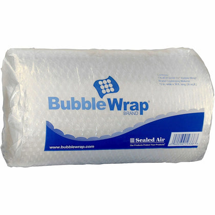 Sealed Air Bubble Wrap: 12’’ x 30 ft - Lightweight Perforated - Clear - Packing Supplies