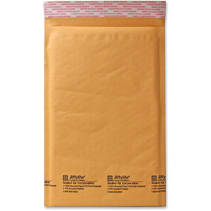 Sealed Air JiffyLite Bubble Mailers - #1 Size - 7 1/4’’ x 12’’ - Kraft - 25/ct