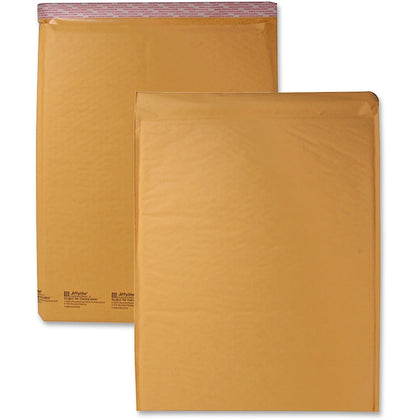 Sealed Air JiffyLite Bubble Mailers #7 - 14 1/4’’ x 20’’ - Peel & Seal - Kraft - 25/Carton