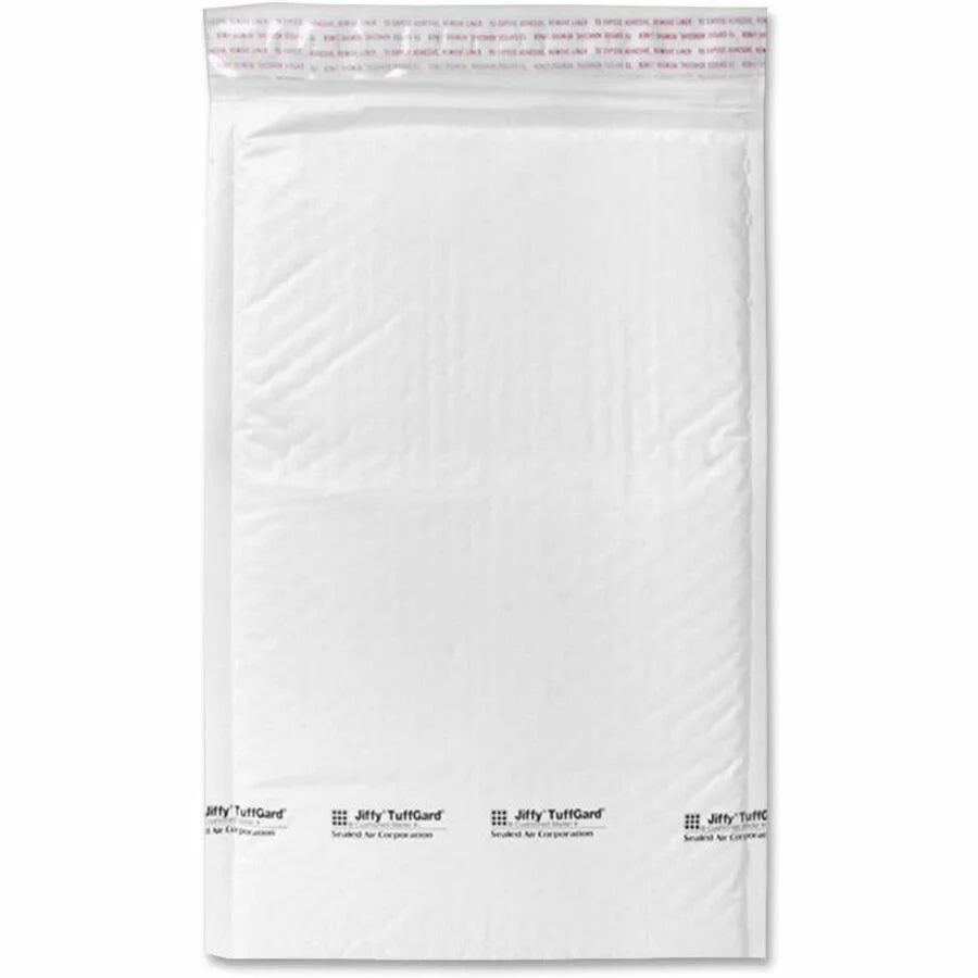 Sealed Air Tuffgard Premium Bubble Mailers - #1 Size - White Poly - 25/Carton