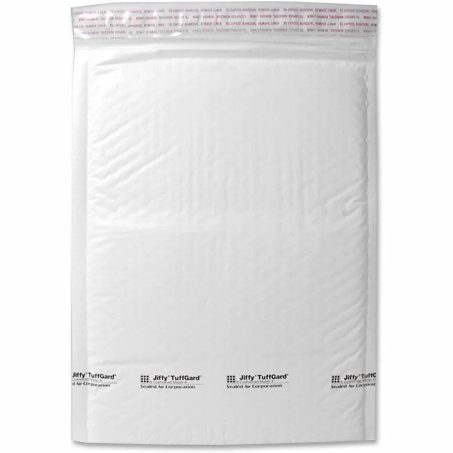 Sealed Air Tuffgard Premium Bubble Mailers - #2 Size - White Poly - 25/Carton