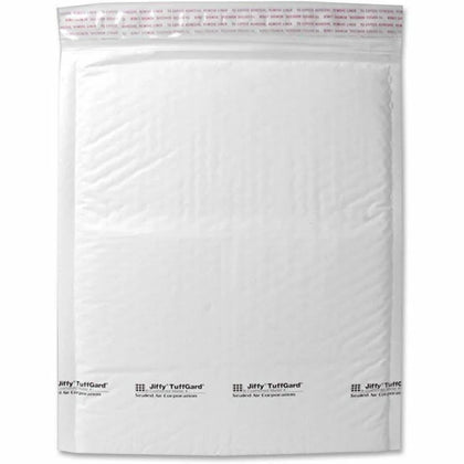 Sealed Air Tuffgard Premium Bubble Mailers - #6 - 12.5’’ x 19’’ - White Poly - 25/Carton