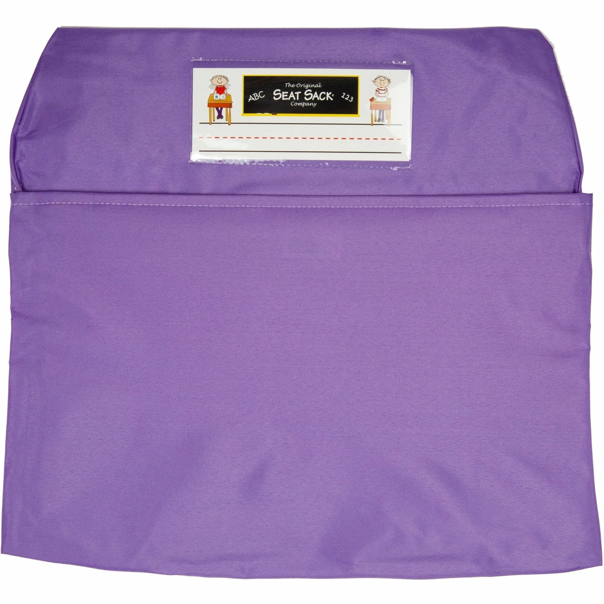 Seat Sack Classroom Pack: Purple Chair Organizer - Durable Washable Expandable - Storage Pouches