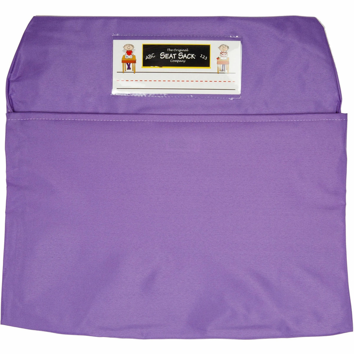 Seat Sack Classroom Pack: Purple One-Pocket Sacks - Durable Washable Expandable - Storage Pouches