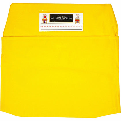 Seat Sack Classroom Pack: Yellow One-Pocket Sacks - Durable & Washable - Storage Pouches