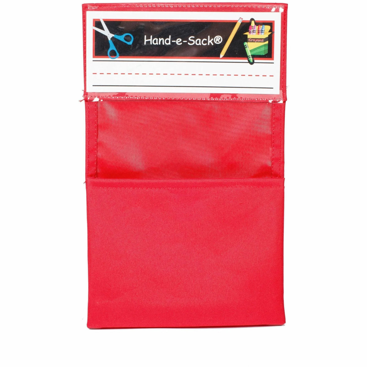 Seat Sack Hand-e-Sack Storage Pouches: Adhesive Interlockable Tear Resistant - Red - Pouches