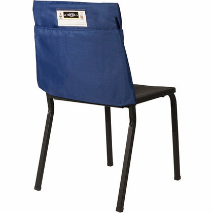 Seat Sack One-Pocket Elastic Back Chair Organizer - Blue - Storage Pouches