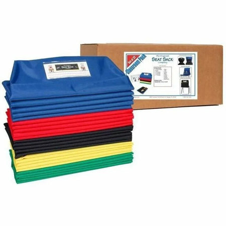 Seat Sack One-Pocket Elastic Back Chair Sacks - Blue - Durable & Expandable - Storage Pouches