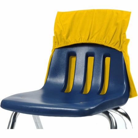 Seat Sack One-Pocket Elastic Back Chair Sacks - Yellow - Durable & Washable - Storage Pouches