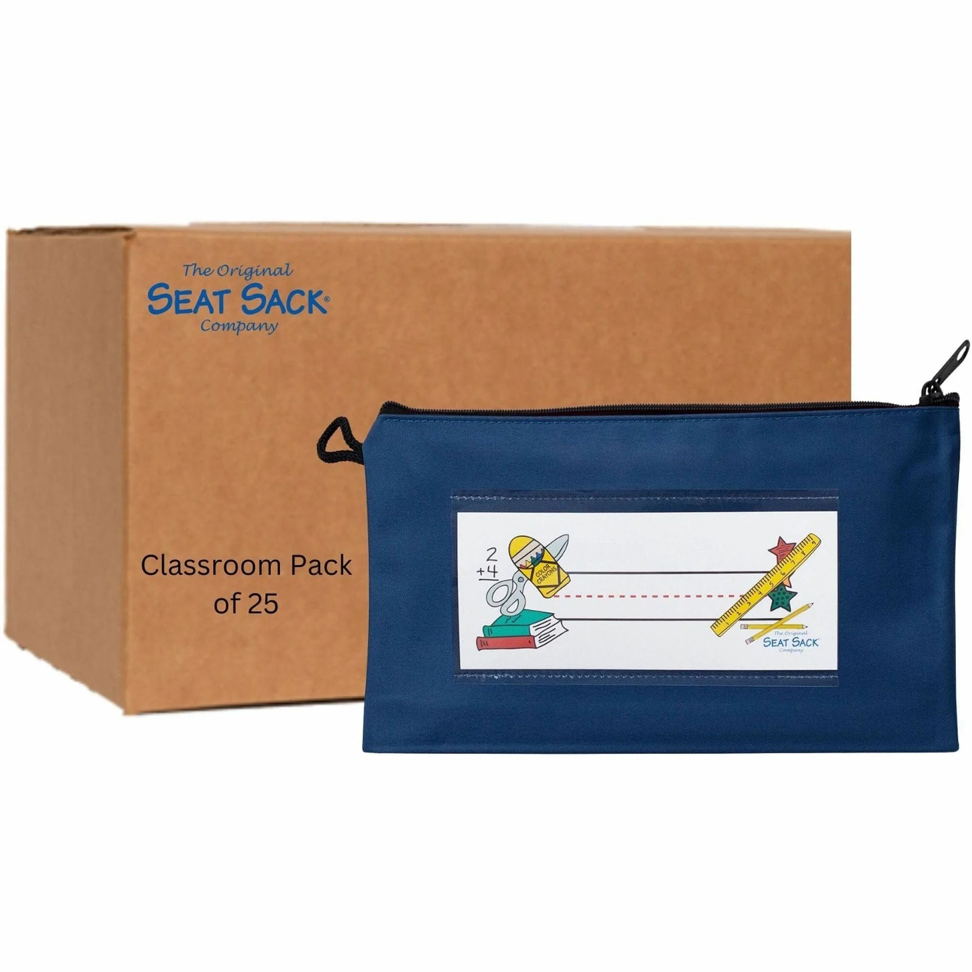 Seat Sack Pencil Pouch Classroom Pack - 25/Carton - Storage Pouches