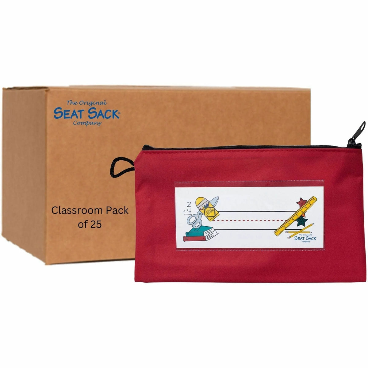 Seat Sack Pencil Pouch Classroom Pack - 25/Carton - Storage Pouches