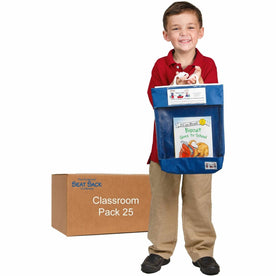 Seat Sack Read-n-Go Carrying Case: Blue Book Pouch - Durable Poly Cotton Fabric - 16’’x10.5’’x2’’ - Bags