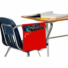 Seat Sack Side Sacks: Desk Organizer with Hook & Loop Closure - Red - Storage Pouches