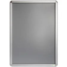Seco Classic Snap Frame - 24’’ x 36’’ Size - Rectangle - Black - Dual-sided Durable - Aluminum - Silver - 1 Each