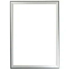 Seco Classic Snap Frame - 36’’ x 48’’ Size - Rectangle - Black - Aluminum - Silver - 1 Each - Frames & Plaques