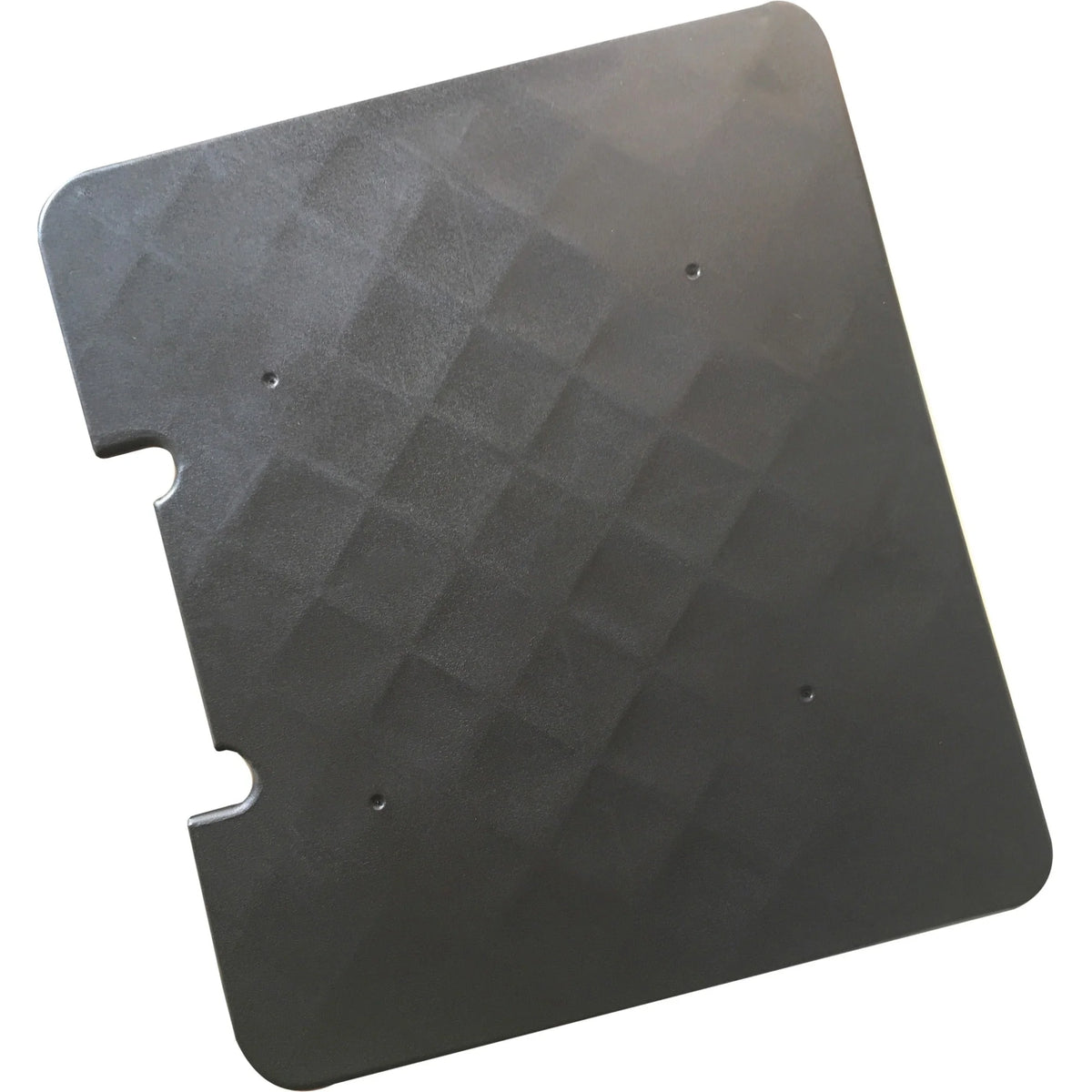 Seco Rectangular Plastic Cart Lid - Black - 1 Each - Carts
