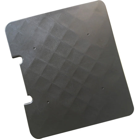 Seco Rectangular Plastic Cart Lid - Black - 1 Each - Carts