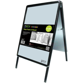 Seco Snap Frame A-board Sidewalk Sign - Double Sided 28x22’’ - Durable Design - Signs & Nameplates