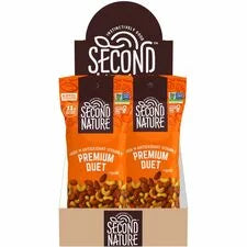 Second Nature Premium Duet Trail Mix - Low Sodium Gluten-free No Artificial Ingredients - Cashew Almond - 2 oz - 12