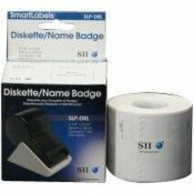 Seiko Diskette Label - 2 3/4’’ Width x 1/8’’ Length - Permanent Adhesive - Rectangle - Direct Thermal - White - Paper
