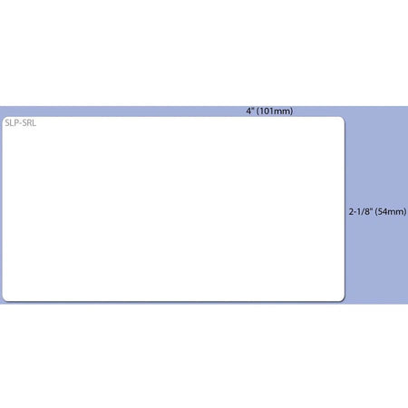 Seiko Shipping Labels: 2 1/8’’ x 4’’ - Permanent Adhesive - White Paper - Label Tapes & Maker Labels