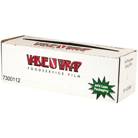 SEPG Purity Wrap Roll Cling Film 12’’ Width x 2000 ft Length Clear 1 / Carton Spill Resistant Polyvinyl Chloride (PVC)