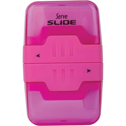 Serve Slide Eraser & Sharpener Set - Multicolor Plastic - 1 Pack - Sharpeners