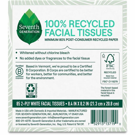 Seventh Generation 100% Recycled Facial Tissues - Bottom