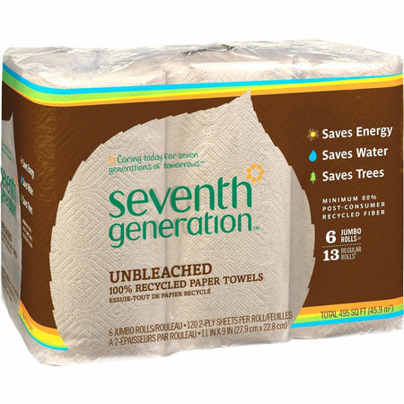 Seventh Generation 100% Recycled Paper Towels - 2000
