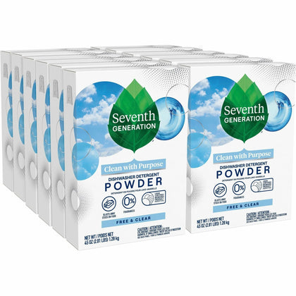 Seventh Generation Dishwasher Detergent - Bio-based Phosphate-free - 45 oz - Free & Clear Scent - Dish/Dishwasher
