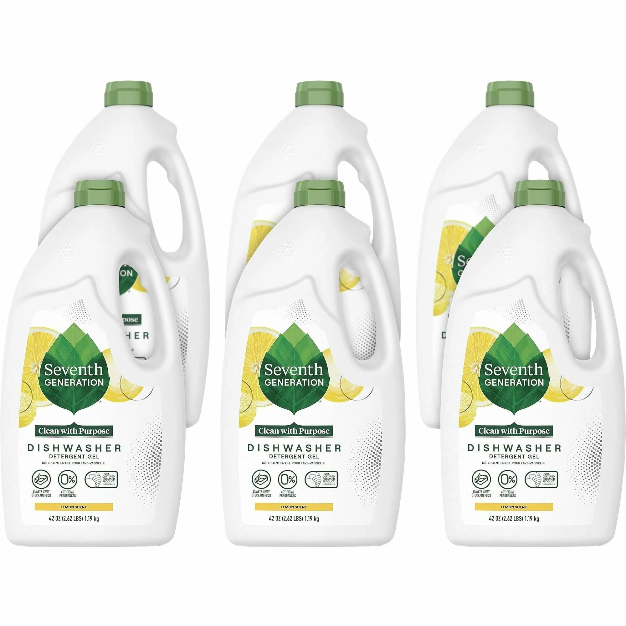 Seventh Generation Dishwasher Detergent - Lemon Scent - Bio-based & Eco-friendly - Dish/Dishwasher Detergents