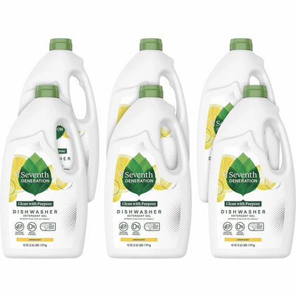 Seventh Generation Dishwasher Detergent - Lemon Scent - Bio-based & Eco-friendly - Dish/Dishwasher Detergents