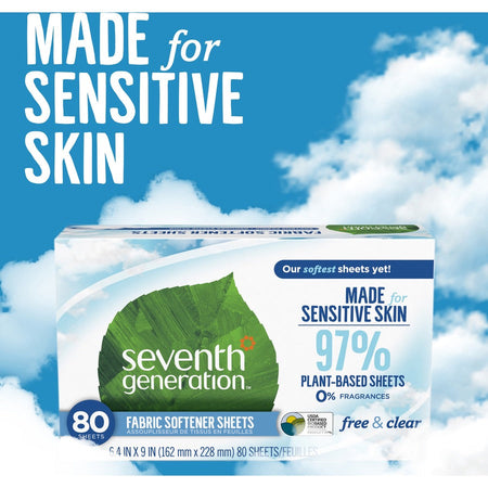 Seventh Generation Free & Clear Fabric Softener Sheets - Alternate-Image2