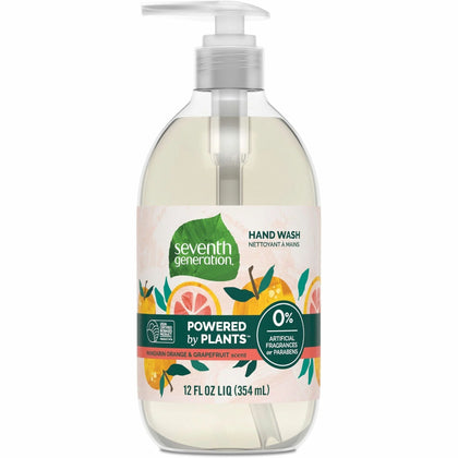 Seventh Generation Hand Wash: Mandarin Orange & Grapefruit Scent - 12 fl oz - Non-toxic Formula - Soaps/Cleaners