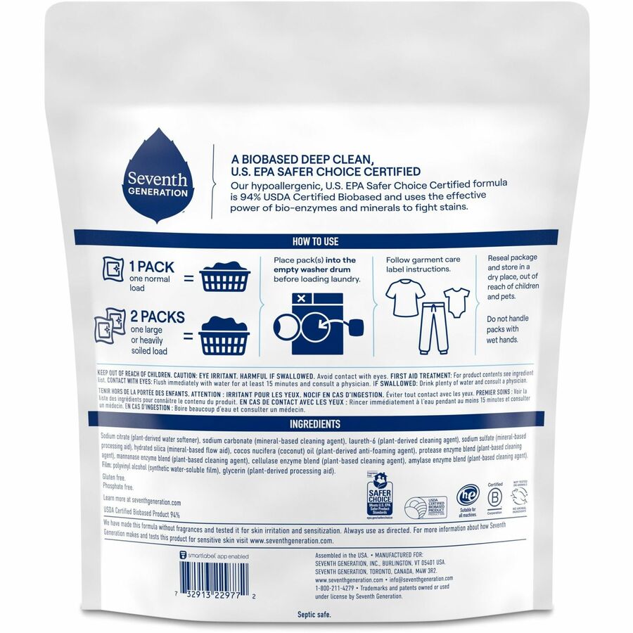 Seventh Generation Laundry Detergent - Rear