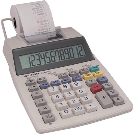 Sharp Calculators EL-1750V Printing Calculator - Right