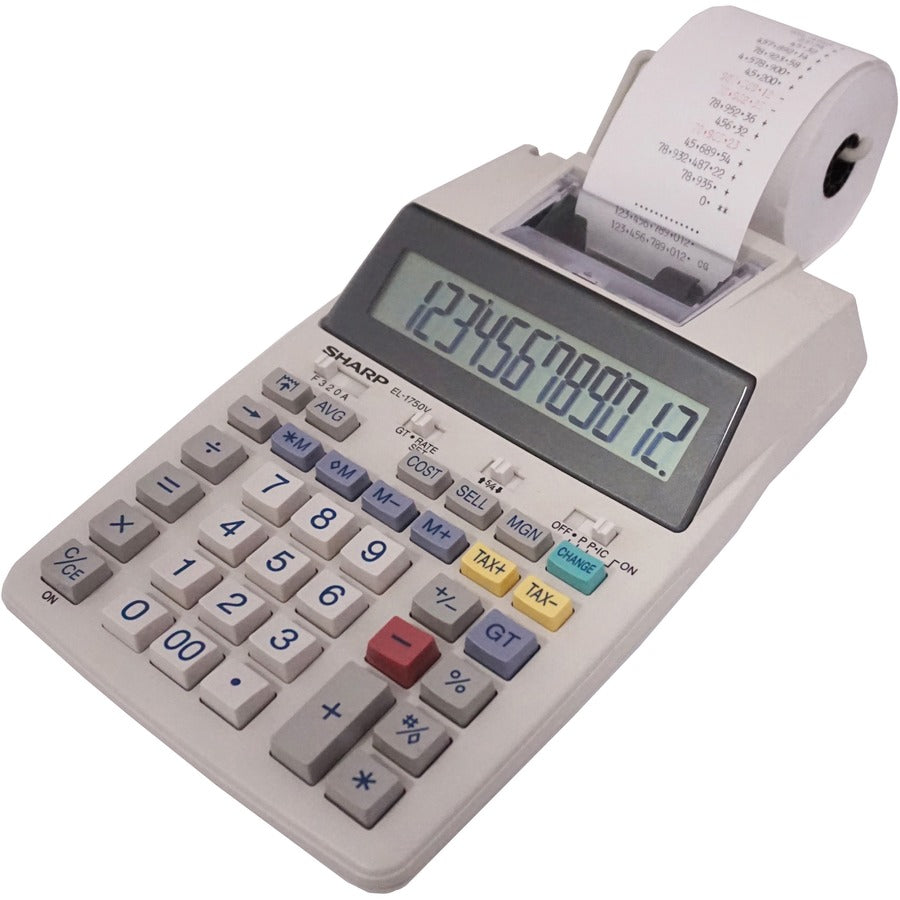 Sharp Calculators EL-1750V Printing Calculator - Left