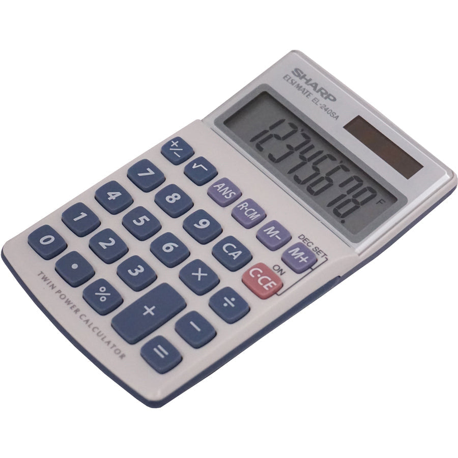 Sharp Calculators EL-240SAB 8-Digit Handheld Calculator - Alternate-Image2