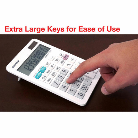 Sharp Calculators EL-334WB 12-Digit Professional Large Desktop Calculator - Alternate-Image6