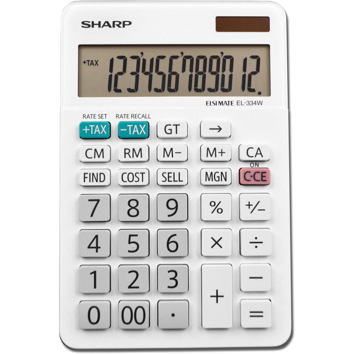 Sharp Calculators EL-334WB 12-Digit Professional Large Desktop Calculator - 2000
