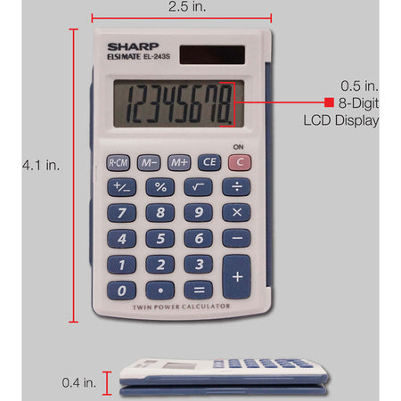 Sharp Calculators Handheld Calculator with Hard Case - Alternate-Image2