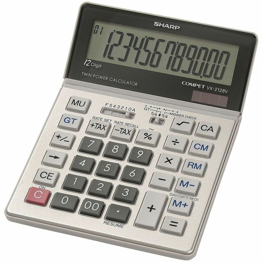 Sharp Calculators VX-2128V 12-Digit Commercial Desktop Calculator - Right