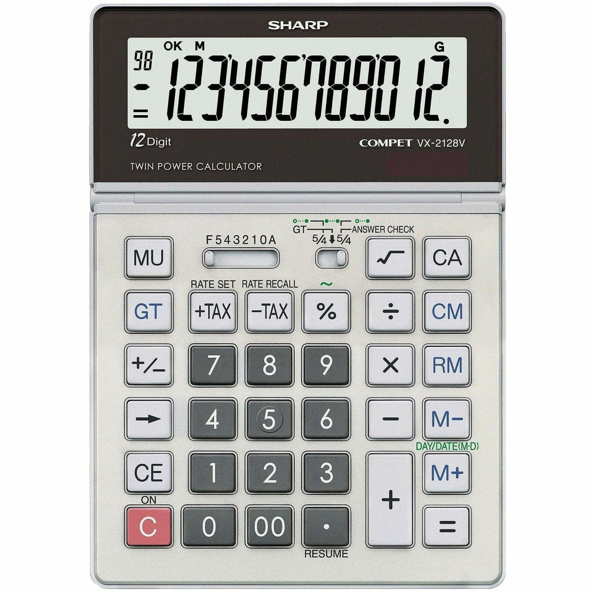 Sharp Calculators VX-2128V 12-Digit Commercial Desktop Calculator - 2000