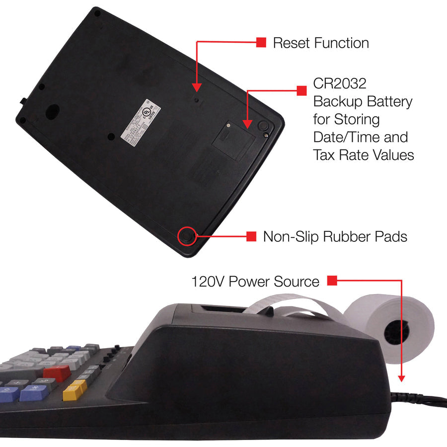 Sharp EL-2196BL Printing Calculator - Efficient 12-Digit with Independent Memory - Calculators