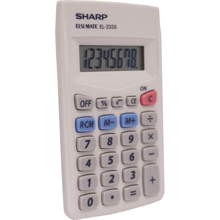 Sharp EL-233SB Pocket Calculator - 8-Digit LCD Auto Power Off - Calculators