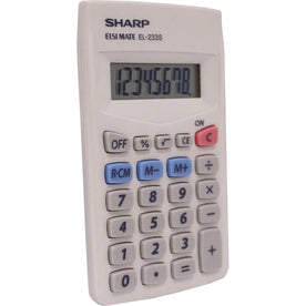 Sharp EL-233SB Pocket Calculator - 8-Digit LCD Auto Power Off - Calculators