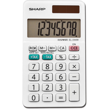 Sharp EL-244WB Professional Pocket Calculator - 8-Digit LCD Display - Calculators